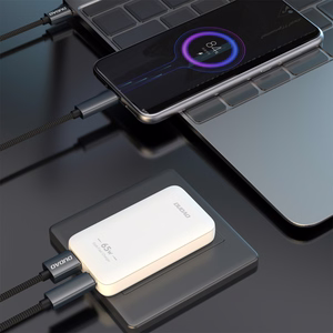 Dudao A65Q 65W GaN Travel Wall Charger USB-A / USB-C PD Ultra-Thin EU / US - White