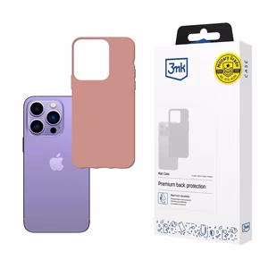 Kotelo iPhone 14 Pro Max -puhelimelle 3mk Matt Case -sarjasta - vaaleanpunainen
