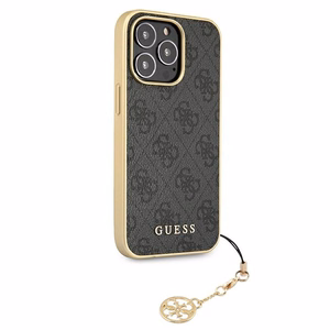 Guess GUHCP13XGF4GGR iPhone 13 Pro Max 6.7" harmaa/harmaa kovakotelo 4G Charms kokoelma