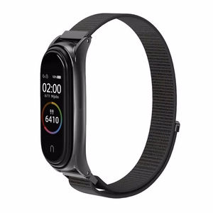 Nailonranneke XIAOMI Mi Band 5 / 6 / 7 musta (05)