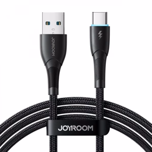 Joyroom Starry Series SA32-AC3 3A USB-A / USB-C kaapeli 1m - musta