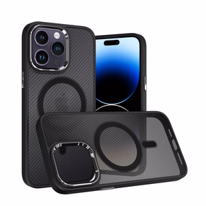 Tel Protect Magnetic Carbon Suojakuori iPhone 13 Pro:lle musta