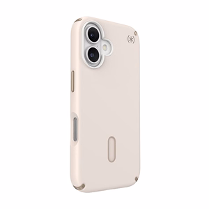 Speck Presidio2 Pro -suojakuori MagSafe- ja ClickLock-tuella iPhone 16:lle, Bleached Bone/Heirloom Gold