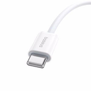 Baseus Superior Series ll USB-C - USB-C 30W 480Mb/s -kaapeli 1 m - valkoinen