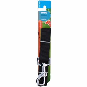 XL-kokoinen koiran talutushihna, 120 cm, musta