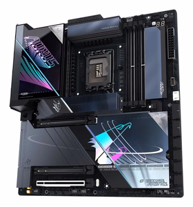 GIGABYTE Z890 AORUS MASTER AI TOP -emolevy — tukee Intel Core Ultra (Series 2) -suorittimia, 20+1+2-vaiheinen VRM, DDR5 jopa 9500 MHz (OC), PCIe 5.0 M.2, Wi-Fi 7, Thunderbolt 4