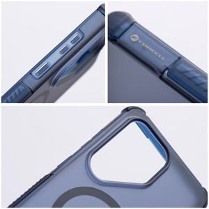 Case for Samsung S26 Forcell F-Protect BumperX Premium compatible with MagSafe navy blue