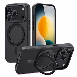 Tech-Protect MagRing MagSafe Suojakuori iPhone 17 Pro Max:lle - Matta Musta