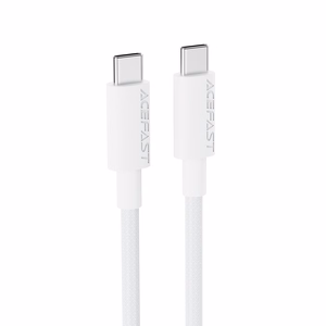 USB-kaapeli Acefast C18-03 60W USB-C – USB-C 1,2 m valkoinen