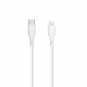 Kaapeli USB C - Lightning Blue Star 2,4A 27W 1m DC-001CL2.4 valkoinen