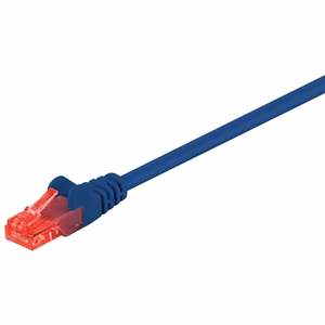 Goobay CAT 6, U/UTP Patch cord Blue