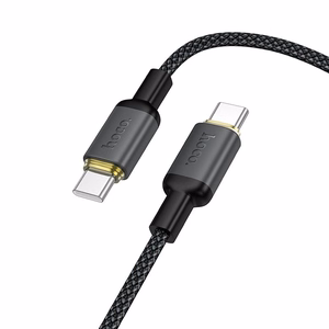 Cable USB C to USB C Hoco 3A 60W 1 m X128 Benefit black