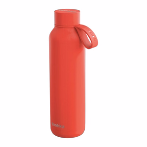 Quokka Solid With Strap ruostumattomasta teräksestä valmistettu termospullo hihnalla, 630 ml, Oranssi