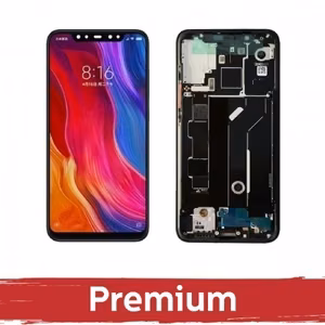 LCD Näyttö yhteensopiva Xiaomi Mi 8 kehyksellä / musta / OEM