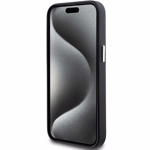 BMW Signature Wrapped Metal MagSafe Suojakuori iPhone 15 Plus / 14 Plus:lle - musta