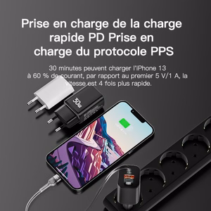 Charger Essager "Journey" Black 30W (PD / QC3.0)