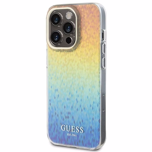 GUESS GUHCP14LHDECMI IML Faceted Mirror Disco Iridescent -suojakuori iPhone 14 Prolle - monivärinen
