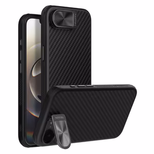 Nillkin CarboProp magneettinen suojakuori kameransuojalla ja jalustalla iPhone 16e / 17e:lle, musta