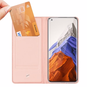 DUX DUCIS Skin Pro Kirjahylly tyyppi tapauksessa Xiaomi Mi 11 Pro vaaleanpunainen