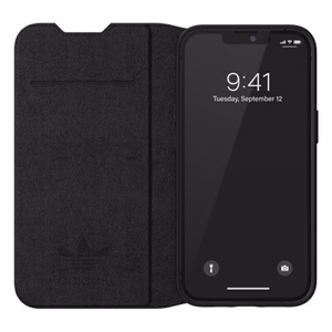 Adidas OR Booklet Case BASIC iPhone 13:lle - musta ja valkoinen