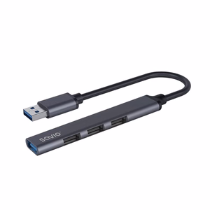 SAVIO Hub AK-70 USB-A - 3 x USB-A 2.0, 1 x USB-A 3.1 GEN 1, 4 in 1, 5 Gbps