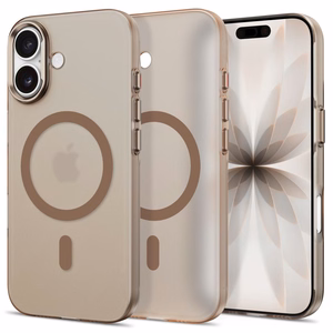 Tech-Protect MagZero MagSafe-suojakuori iPhone 17:lle, matta beigenruskea