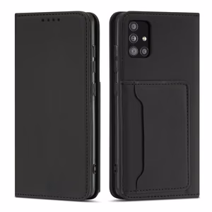 Magneettikorttikotelo Xiaomi Redmi Note 11 pussi kortti lompakko kortin haltija musta