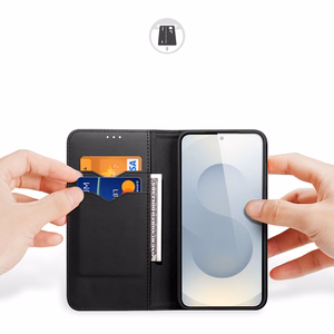 Dux Ducis Hivo Samsung Galaxy S25 Edge Suojakuori kielekkeella ja RFID-suojauksella - musta