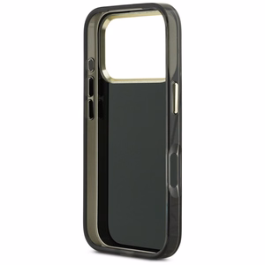 Guess IML 4G Script Metal Suojakuori iPhone 17 Pro:lle - Musta