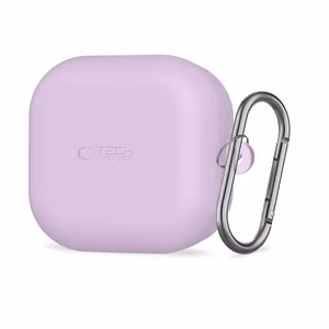 Tech-Protect Silicone Hook -suojakuori Samsung Galaxy Buds 4 / 4 Pro:lle violetti