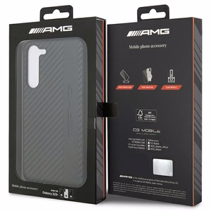 AMG AMHCS23MBLSCA S23+ S916 musta/musta kovakuori Carbon Stripe & Embossed
