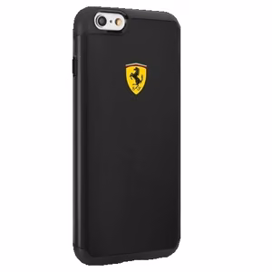 Ferrari Shockproof suojakuori iPhone 6 / 6S:lle - musta