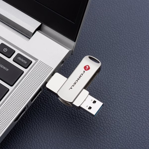 Pendrive 64GB USB 3.2 Gen 1 (USB A / USB C) Forcell F-Data Metal Duo hopeinen
