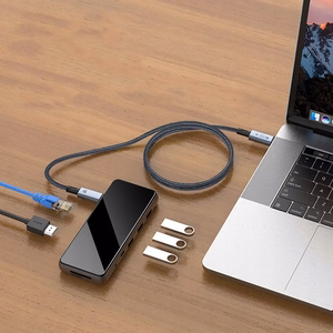 Tech-Protect UltraBoost Max USB-C 4.0 / USB-C 4.0 PD kaapeli 240W 8K 40Gbps 1m - harmaa