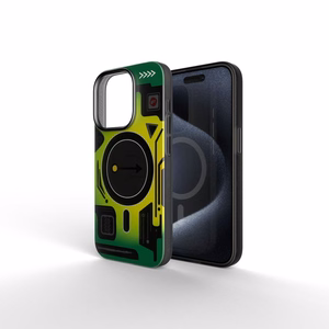 Suojakuori iPhone 16 PRO:lle Forcell F-Protect Levels Dual Layer 4D Military Drop-Test cyber green
