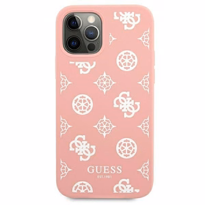 Guess GUHCP12LLSPEWPI iPhone 12 Pro Max 6.7" vaaleanpunainen/vaaleanpunainen kova kotelo Peony-mallisto