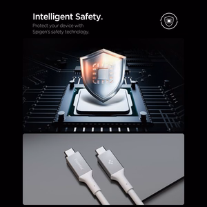 Spigen EB24012CC USB-C Kaapeli 240W 120cm - Valkoinen