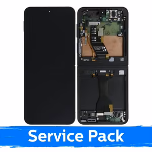 LCD Display Compatible Samsung F766 Z Flip7 (INNER) Black (Service Pack) (NF version)