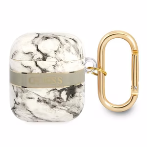 Guess GUA2HCHMAG AirPods-suoja harmaa/harmaa Marble Strap Collection -mallisto