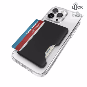 Speck ClickLock Wallet For MagSafe - Magneettinen MagSafe-lompakko (musta)