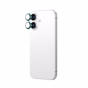 AmazingThing AR Aluminum 2 Lens Glass with Camera Lens Frame for iPhone 16 / 16 Plus - Green