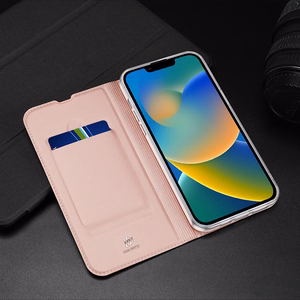 Dux Ducis Skin Pro Holster Flip Cover iPhone 14 Plus -puhelimelle sininen