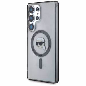 Karl Lagerfeld Suojakuori Samsung S25 Ultralle KLHMS25LHLSKIK (Magneettinen IML Metal K. Heads) Musta