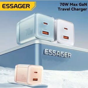 Laturi Essager Color valkoinen 70W (PD / QC3.0)