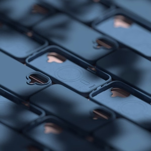 Etteri Silikoninen Mag Suojakuori iPhone 17:lle tummansininen