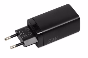 iBOX C-65 musta, GaN 65W -yleislaturi