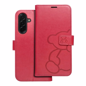 MEZZO kirjakotelo SAMSUNG A36 5G:lle nalle magenta