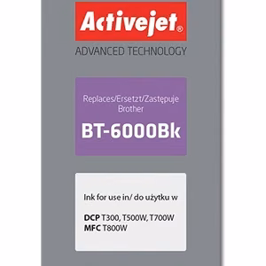 Activejet AB-6000BK – musta mustepullo, korvaa tuotteen Brother BT-6000BK, 100 ml, Supreme