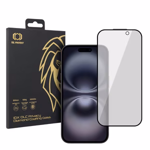 Karkaistu lasi Tel Protect 10X Privacy DLC Diamond Coating iPhone 16:lle
