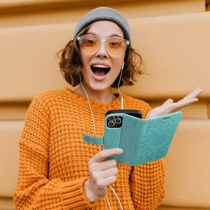 Flip case for Samsung S20 FE / S20 FE 5G Mezzo Book mandala green